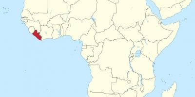 Peta afrika Liberia