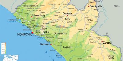 Menarik peta Liberia